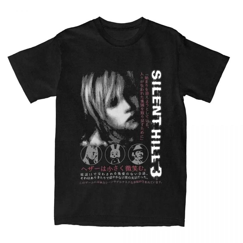 Camiseta Silent Hill 3 Plus Size - Algodão, Manga Curta, Gola